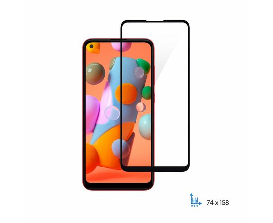 Скло захисне 2E Basic Samsung Galaxy A11 (A115F) , 2.5D FCFG, black border (2E-G-A11-SMFCFG-BB)