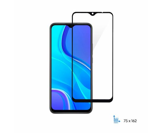 Скло захисне 2E Basic Xiaomi Redmi 9, 2.5D FCFG, black border (2E-MI-9-SMFCFG-BB)