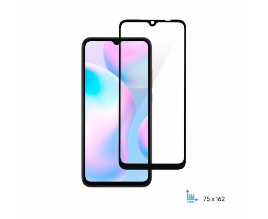 Стекло защитное 2E Basic Xiaomi Redmi 9A, 2.5D FCFG, black border (2E-MI-9A-9C-SMFCFG-BB)