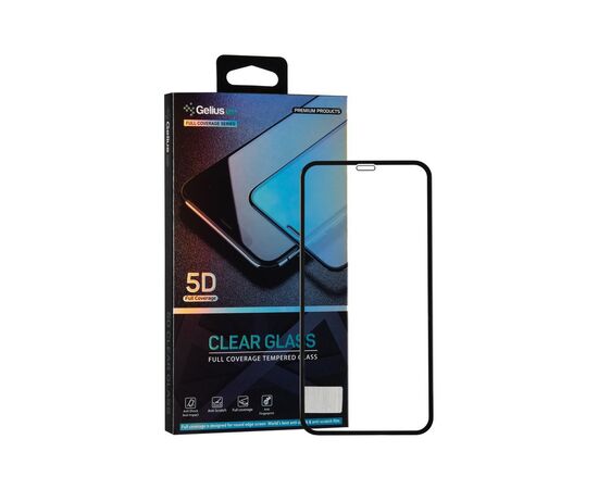 Стекло защитное Gelius Pro 5D Clear Glass for iPhone XS Max Black (00000070948)