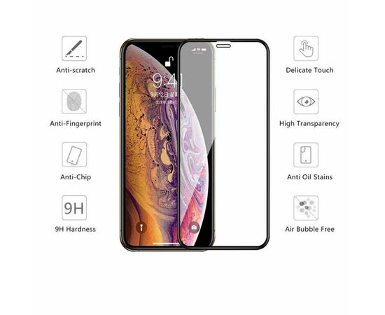 Скло захисне Drobak Apple iPhone X Full Cover Full Glue (Black) (121293) (121293), зображення 2 Скло захисне Drobak Apple iPhone X Full Cover Full Glue (Black) (121293) (121293), зображення 2