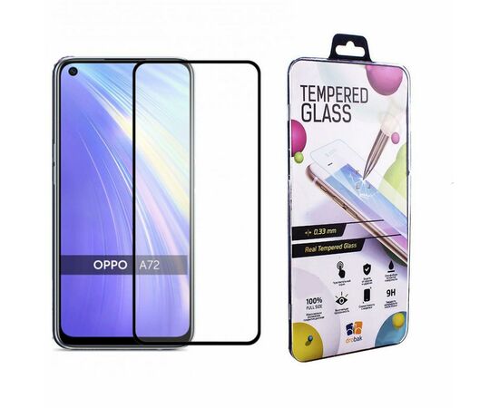 Стекло защитное Drobak OPPO A72 Full Cover Full Glue (Black) (121298) (121298)