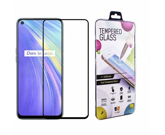 Стекло защитное Drobak Realme V5 Full Cover Full Glue (Black) (222225) (222225)