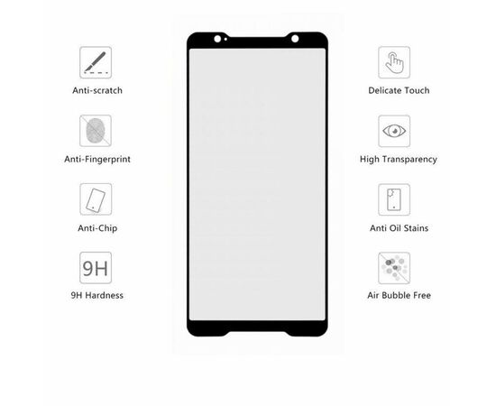 Стекло защитное Drobak Asus ROG Phone (Black) (440329) (440329), изображение 2