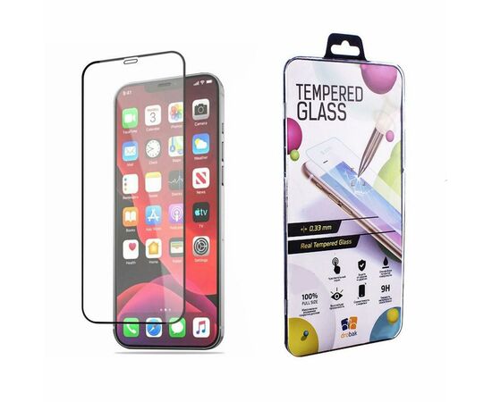 Скло захисне Drobak Apple iPhone 12 (Black) (222292) (222292)