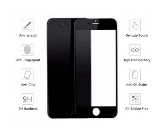 Скло захисне Drobak Apple iPhone 8 (Black) (121262) (121262), зображення 2 Скло захисне Drobak Apple iPhone 8 (Black) (121262) (121262), зображення 2