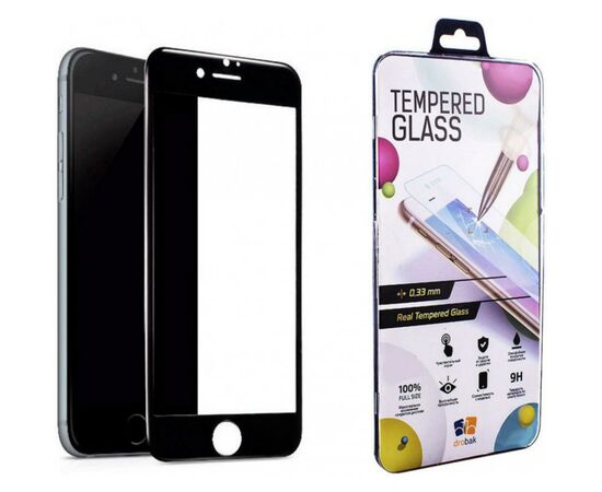 Стекло защитное Drobak Apple iPhone 8 (Black) (121262) (121262)