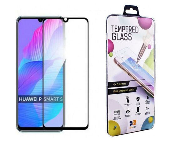 Стекло защитное Drobak Huawei P Smart S Full Cover Full Glue (Black) (222218) (222218)