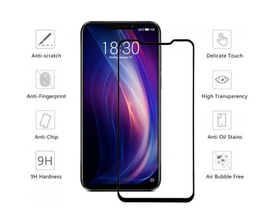 Скло захисне Drobak Meizu X8 (Black) (454533) (454533), зображення 2 Скло захисне Drobak Meizu X8 (Black) (454533) (454533), зображення 2
