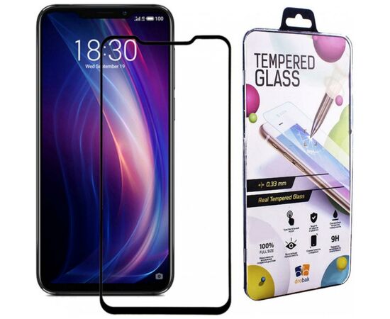 Стекло защитное Drobak Meizu X8 (Black) (454533) (454533)