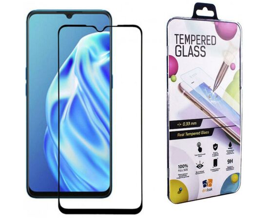 Стекло защитное Drobak OPPO A91 Full Cover Full Glue (Black) (222221) (222221)