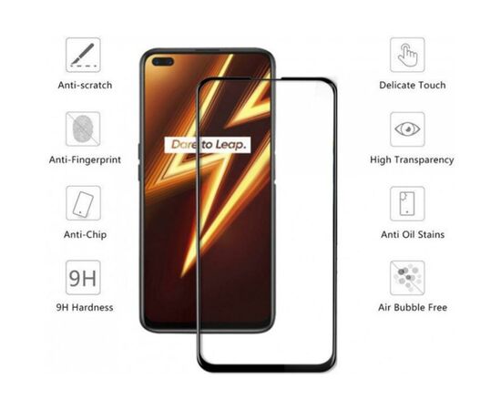 Стекло защитное Drobak Realme 6 Pro (Black) (121267) (121267), изображение 2