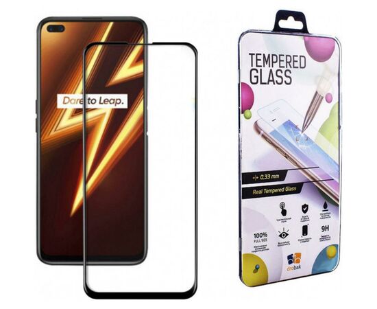 Стекло защитное Drobak Realme 6 Pro (Black) (121267) (121267)