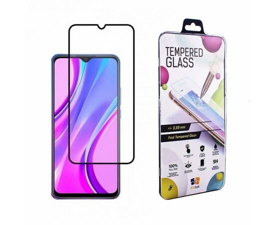 Стекло защитное Drobak Xiaomi Redmi 9A Full Cover Full Glue (Black) (222233) (222233)