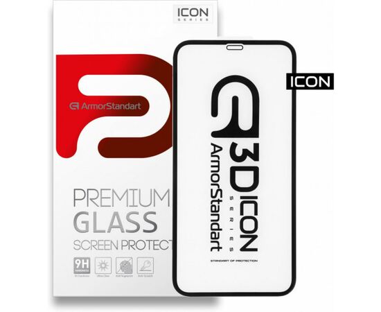 Стекло защитное Armorstandart Icon 3D Apple iPhone 11/XR Black (ARM55979-GI3D-BK)
