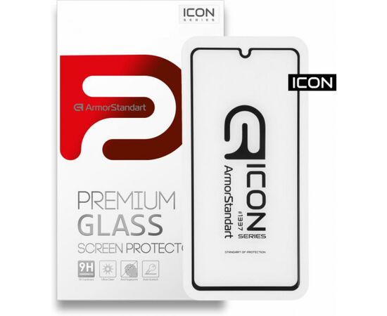 Стекло защитное Armorstandart Icon Samsung A41 Black (ARM56242-GIC-BK)