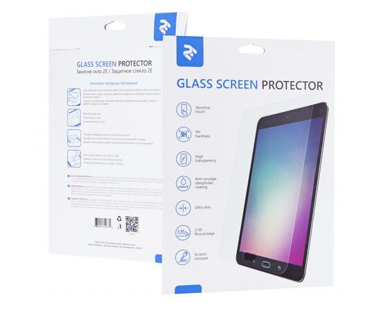 Скло захисне 2E Apple iPad 10.2 (2020), 2.5D, Clear (2E-IP-IPD-10.2-LT2.5D-CL)