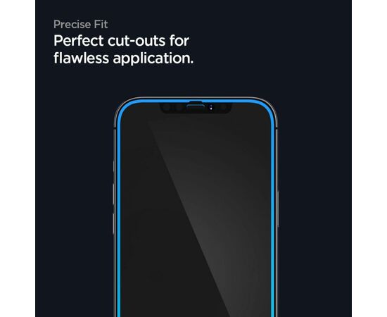 Стекло защитное Spigen iPhone 12 mini FC Black HD (1Pack) (AGL01534), изображение 3 Стекло защитное Spigen iPhone 12 mini FC Black HD (1Pack) (AGL01534), изображение 3