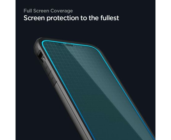 Стекло защитное Spigen iPhone 12 mini FC Black HD (1Pack) (AGL01534), изображение 4 Стекло защитное Spigen iPhone 12 mini FC Black HD (1Pack) (AGL01534), изображение 4