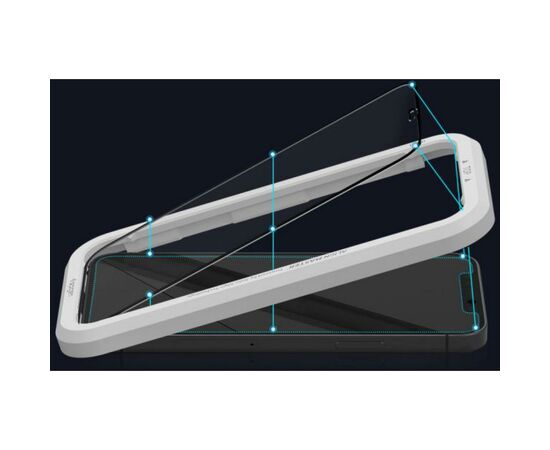 Стекло защитное Spigen iPhone 12 mini Glas tR ALM FC (2Pack), Black (AGL01812), изображение 6 Стекло защитное Spigen iPhone 12 mini Glas tR ALM FC (2Pack), Black (AGL01812), изображение 6