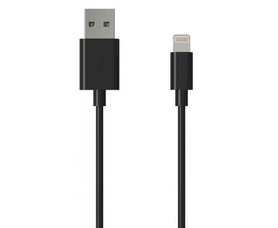Дата кабель USB 2.0 AM to Lightning 1.0m Cu, 2.1А, Black Grand-X (PL01B), зображення 2 Дата кабель USB 2.0 AM to Lightning 1.0m Cu, 2.1А, Black Grand-X (PL01B), зображення 2