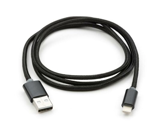 Дата кабель USB 2.0 AM to Lightning 1m LED black Vinga (VCPDCLLED1BK), изображение 2 Дата кабель USB 2.0 AM to Lightning 1m LED black Vinga (VCPDCLLED1BK), изображение 2