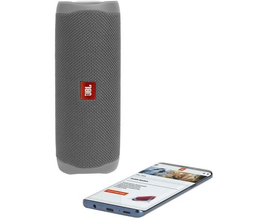 Акустична система JBL Flip 5 Grey (JBLFLIP5GRY), зображення 6 Акустична система JBL Flip 5 Grey (JBLFLIP5GRY), зображення 6
