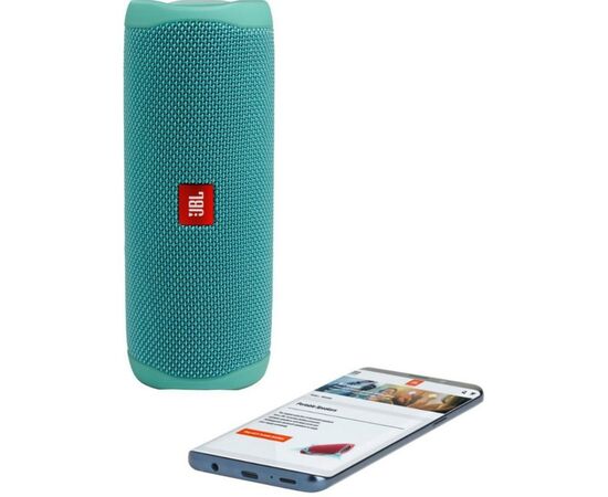 Акустична система JBL Flip 5 Teal (JBLFLIP5TEAL), зображення 6 Акустична система JBL Flip 5 Teal (JBLFLIP5TEAL), зображення 6