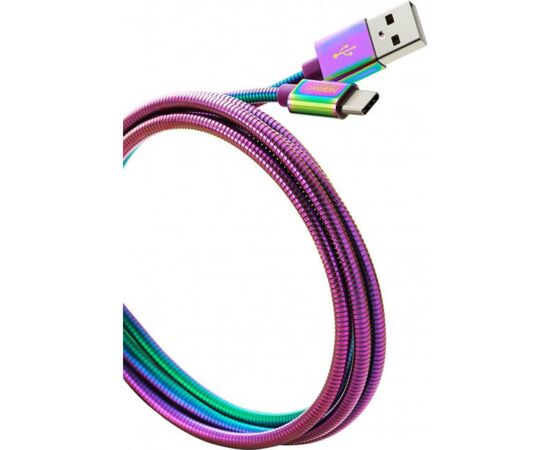 Дата кабель USB 2.0 AM to Type-C 1.2m Rainbow Canyon (CNS-USBC7RW), изображение 2 Дата кабель USB 2.0 AM to Type-C 1.2m Rainbow Canyon (CNS-USBC7RW), изображение 2