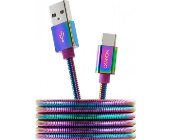 Дата кабель USB 2.0 AM to Type-C 1.2m Rainbow Canyon (CNS-USBC7RW)