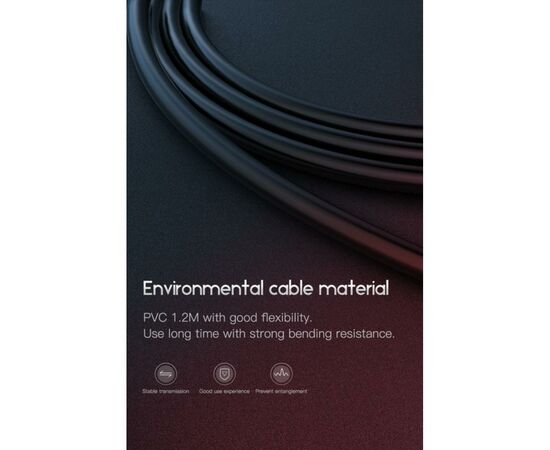 Дата кабель USB 2.0 AM to Lightning 1.2m Nets T-L801 Black T-Phox (T-L801 black), изображение 5 Дата кабель USB 2.0 AM to Lightning 1.2m Nets T-L801 Black T-Phox (T-L801 black), изображение 5
