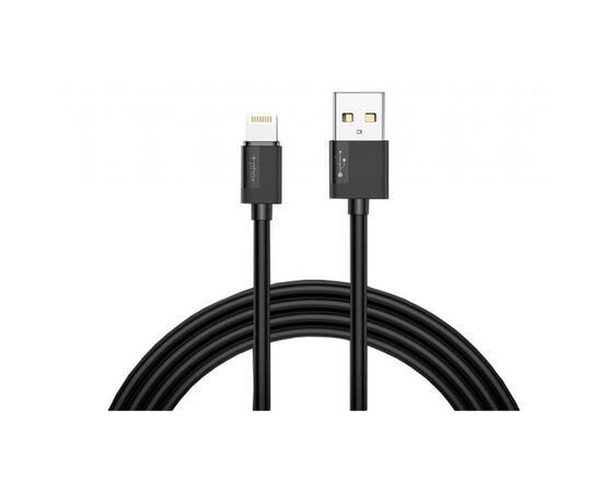 Дата кабель USB 2.0 AM to Lightning 1.2m Nets T-L801 Black T-Phox (T-L801 black)