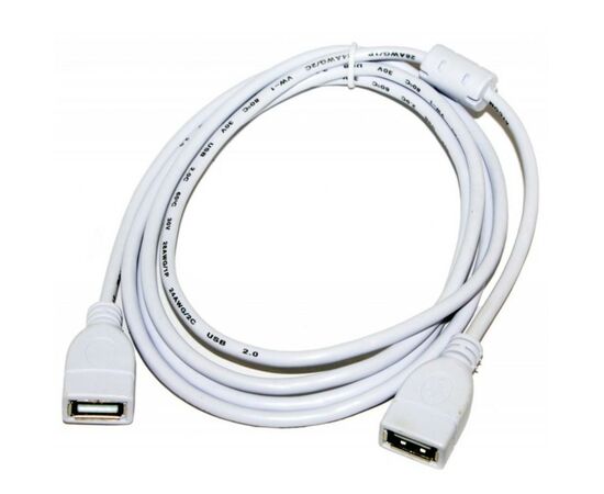 Дата кабель USB 2.0 AF/AF 1.8m Atcom (15647), изображение 2 Дата кабель USB 2.0 AF/AF 1.8m Atcom (15647), изображение 2