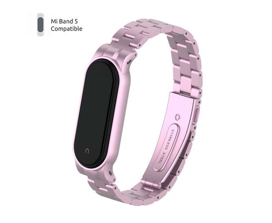 Ремешок для фитнес браслета Armorstandart Metal Band для Xiaomi Mi Band 5 Rose Gold (ARM56864)