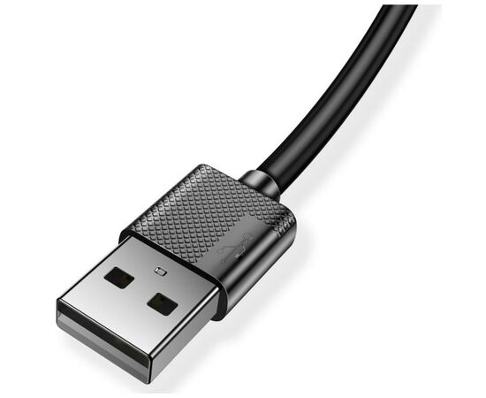 Дата кабель USB 2.0 AM to Lightning 2.0m Nets Black T-Phox (T-L801(2) black), изображение 3 Дата кабель USB 2.0 AM to Lightning 2.0m Nets Black T-Phox (T-L801(2) black), изображение 3