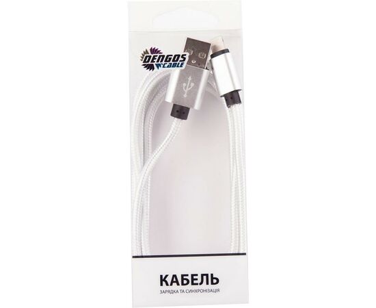 Дата кабель Dengos NTK-L-DL-WHITE, изображение 2 Дата кабель Dengos NTK-L-DL-WHITE, изображение 2