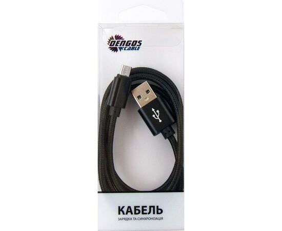 Дата кабель Dengos NTK-M-MT-BLACK, изображение 3 Дата кабель Dengos NTK-M-MT-BLACK, изображение 3