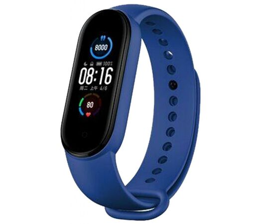 Ремешок для фитнес браслета Armorstandart Superhero Edition для Xiaomi Mi Band 5 Captain America Blue (ARM57108), изображение 2 Ремешок для фитнес браслета Armorstandart Superhero Edition для Xiaomi Mi Band 5 Captain America Blue (ARM57108), изображение 2
