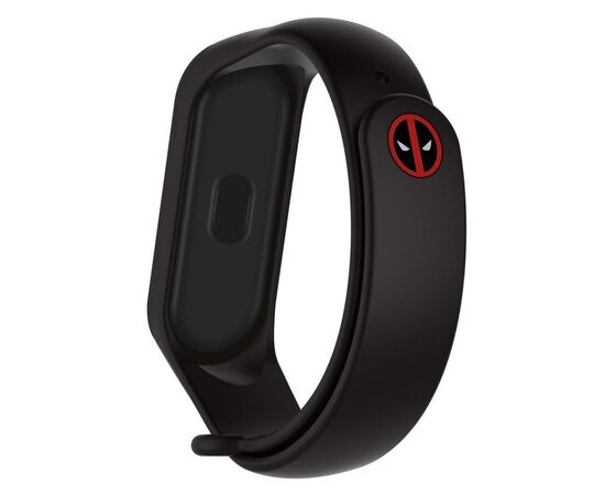 Ремешок для фитнес браслета Armorstandart Superhero Edition для Xiaomi Mi Band 5 Deadpool Black (ARM57071)