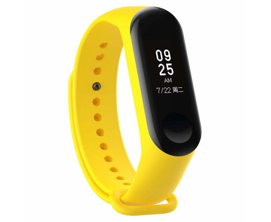 Ремешок для фитнес браслета BeCover Silicone для Xiaomi Mi Band 3/4 Yellow (704130)
