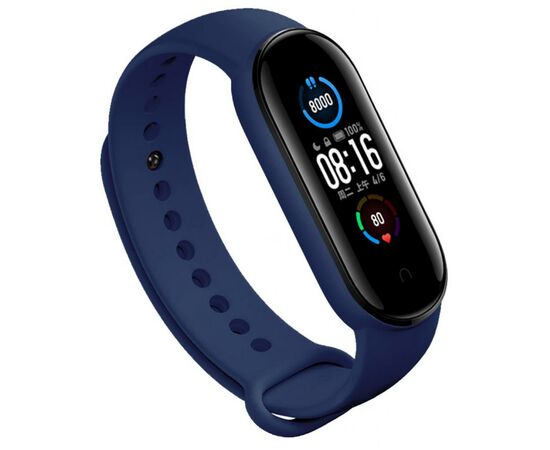 Ремешок для фитнес браслета BeCover Silicone для Xiaomi Mi Smart Band 5 Deep Blue (705065)