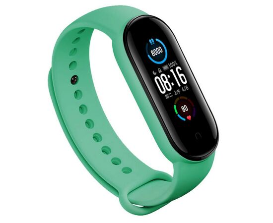 Ремінець до фітнес браслета BeCover Silicone для Xiaomi Mi Smart Band 5 Green (705067)