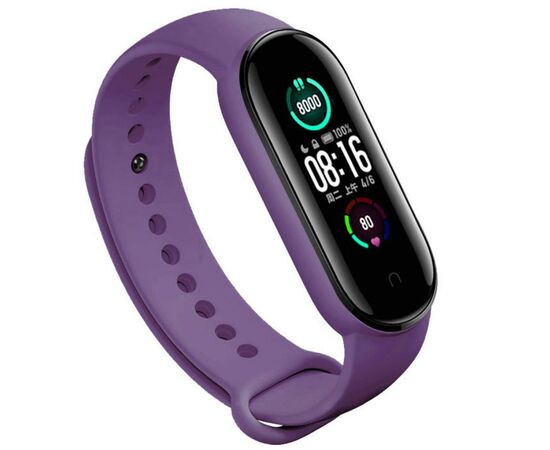 Ремешок для фитнес браслета BeCover Silicone для Xiaomi Mi Smart Band 5 Purple (705070)