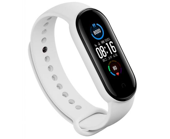 Ремешок для фитнес браслета BeCover Silicone для Xiaomi Mi Smart Band 5 White (705072)