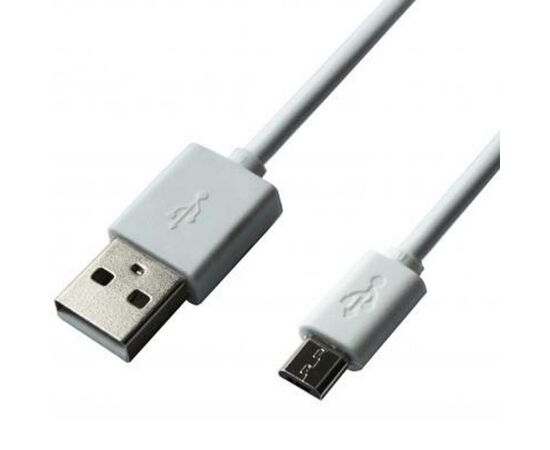 Дата кабель USB 2.0 AM to Micro 5P 1.5m white Grand-X (PM015W)