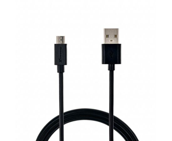 Дата кабель USB 2.0 AM to Micro 5P 2.5m black Grand-X (PM025B)