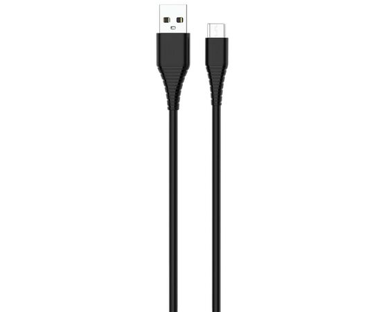 Дата кабель ColorWay USB 2.0 AM to Micro 5P 1.0m black (CW-CBUM025-BK), изображение 2 Дата кабель ColorWay USB 2.0 AM to Micro 5P 1.0m black (CW-CBUM025-BK), изображение 2