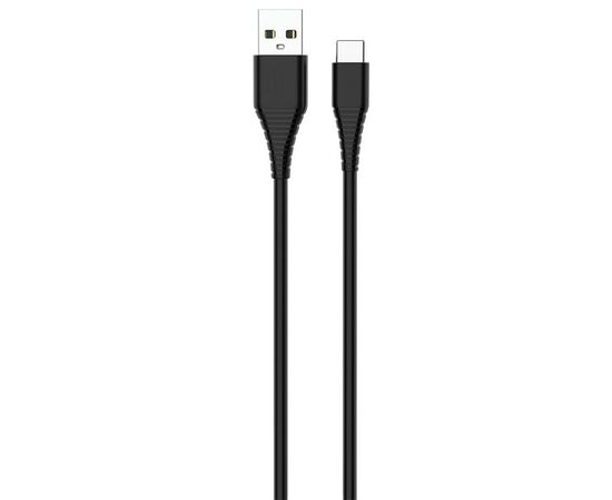 Дата кабель ColorWay USB 2.0 AM to Type-C 1.0m black (CW-CBUC026-BK), изображение 2 Дата кабель ColorWay USB 2.0 AM to Type-C 1.0m black (CW-CBUC026-BK), изображение 2