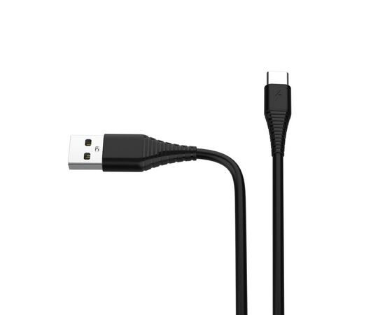 Дата кабель ColorWay USB 2.0 AM to Type-C 1.0m black (CW-CBUC026-BK), изображение 3 Дата кабель ColorWay USB 2.0 AM to Type-C 1.0m black (CW-CBUC026-BK), изображение 3