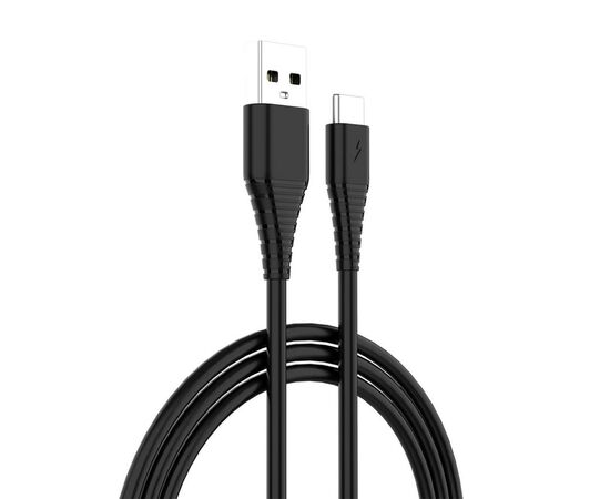 Дата кабель ColorWay USB 2.0 AM to Type-C 1.0m black (CW-CBUC026-BK)